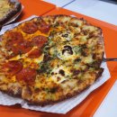 송도 피자 맛집 노모어피자 반반 메뉴 페퍼로니 바질마스카포네