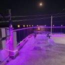 슈퍼덴트칼라 | 포항 호미곶 해맞이 식당 외부 벽등 샹들리에 조명 사각 3색 논네온 설치 교석초 고깃집 플렉시블 논네온