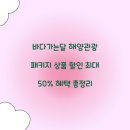 바다가는달 해양관광 패키지 상품 할인 최대 50% 혜택 총정리