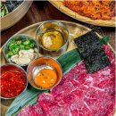 전골과  삼겹살 이미지