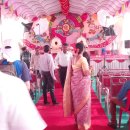 인도 작은마을 결혼식 풍경 이미지