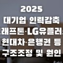 현대서평자동차 | 2025 국내 대기업 인력감축 - 크래프톤, LG유플러스,현대차, 은행권까지 - 구조조정 및 원인