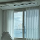 광안 KCC스위첸 하버뷰 | 부산 광안KCC스위첸하버뷰 / 연베이지 커튼과 쉬폰으로 만든 코지한 숙소 분위기