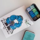 감성 일러스트 수채화 | 수채화 컬러링 키트 감성 펄물감 가능한 에브랩