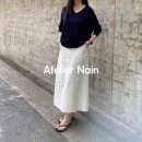 아틀리에나인 맥시 스커트 후기, 여름 출근룩으로 입어본 화이트 롱스커트