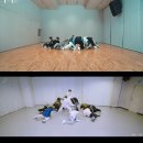 세븐틴 안무와 상당히 유사해 보이는 하이브 재팬 소속 앤팀 firework 안무.twt 이미지