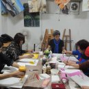 즐거운 아크릴화 이미지