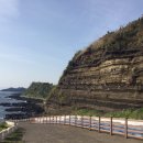 제주 수월봉 화산쇄설층 이미지