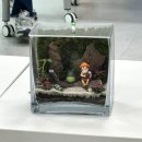 내 책상위의 작은 숲 테라리움 이미지