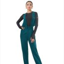 웰빙소셜댄스스포츠 | 여성 라틴 댄스 하이웨스트 탈부착 밴드 긴바지 연습복으로 즐기는 편안한 연습