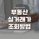 부동산 실거래가 조회 방법은? 이미지