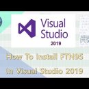 How to intall FTN95 in Visual Studio 2019 이미지