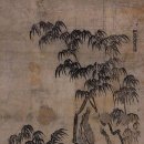 김인후_인종대왕석죽仁宗大王石竹_종이에 먹_102×62cm_1500년대 이미지
