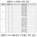 2025년 국가대표 지도자(수당제 코치) 합격자 및 2025년 국가대표 선수 공지 이미지