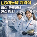 LG환경실업 | LG이노텍 생산직 계약직 채용, 지원 전에 구조부터 정리해 봤습니다