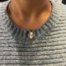 화이트 앤 크리닝 | 반클리프 기요세 목걸이 빈티지 알함브라 화이트골드 구매 후기