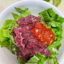 학래촌 | [전북 구이면] 완주 소고기 맛집 "학래촌" 육사시미 포장후기_구이 소고기 추천