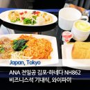 ANA 전일본공수 NH862 김포-하네다 비즈니스석 | 기내식, 와이파이, 항공사진