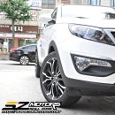 스포티지R 19인치 바라쿠다 쓰나미 (무광 블랙) + 금호타이어 솔루스 KH23 245/45R19 휠 + 타이어 장착!! 이미지