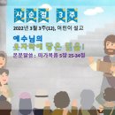 2022년 3월 3주(12) 사순절3. 예수님의 옷자락 - 어린이설교 텍스트와 PPT입니다.^^ 이미지