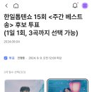 한일 톱텐쇼 투표인증 이미지