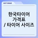한국타이어 T.station 행신점 | 한국타이어 가격표 / 타이어 사이즈 보는법
