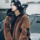 B.M.B | E.B.M 아우터 내돈내산 구매 후기 (실착용샷/패밀리세일 정보 공유) - 퀼팅 배색 퍼 후드 무스탕