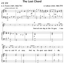 [성가악보] The Lost Chord / 잃어버린 음악 [A. Sullivan, G. Schirmer, Solo] 이미지