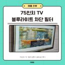 75인치 TV 화면보호기 블루라이트 차단 필터 내돈내산 설치 후기