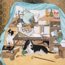 민화 속 반려동물 이미지