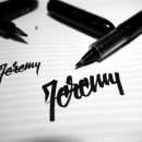 붓펜으로 그리는 캘리그라피 이미지