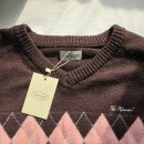 블랙호프 | 내돈내산 후기 | 아워호프 니트 코디 V-neck Argyle Knit - Brown