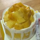 케익마을 | 옥산 빵굽는마을 생망고 폭탄 케이크 솔직후기 | 당일 케이크 받는 방법