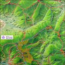 재약산-천황산-능동산-필봉-영취산-신불산-간월산-가지산-운문산 등산지도(밀양시) 이미지