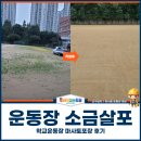 운동장 | 운동장 소금살포, 학교운동장 마사토포장 후기