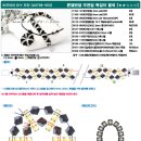 비즈공예 론델반달 주판알 목걸이 &amp; 팔찌 도안 (비즈아이) 이미지