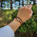 곰곰이핸드메이드 | 문신템이 된 데일리하게 착용하기 좋은 베이지 가죽팔찌, 한 달 내내 차본 솔직 후기