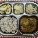3월14일(목요일)석식:흑미밥,모둠버섯전골,달걀장조림,감자채볶음,백김치 이미지