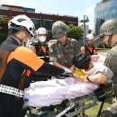 해군 인천해역방어사령부, 22일 중부소방서 주관 재난현장 구급대응훈련 참가