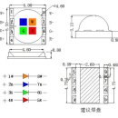 중국 제조회사_5050 R,G,B,W 4color, 8pin 5w~10W LED SPEC 비교 이미지