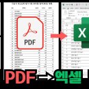 chatGPT, gemini로 pdf 문서를 엑셀로 변환 이미지