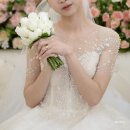 [W-19] 비즈&amp;실크드레스 모두 잘 어울리는 본식 네일 디자인 추천 및 후기(평택 네일이디)