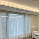 충무공동39 | 진주 더샵피에르테 39평 인테리어 크림플리츠 속지, 내츄럴 린넨 터키리드밴드커튼 추천