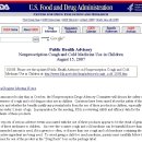 FDA 자문위 6세 미만 영유아에 의사처방 없는 감기약 위험성 경고 이미지
