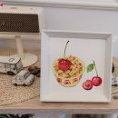 수채화로 그리는 디저트 이미지