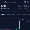 (주)마이콜라보라이프 | 라리마 테라퓨틱스(LRMR)주가, +61.25% 급등, 애프터장 +0.03% 상승 (2026.2.25)