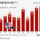 미국 총기난사 사건 추이 - 2014~2023 이미지