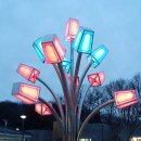 가로등 벤치 이미지