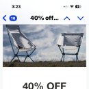 Helinox 40% off on chair zero in white color only 이미지