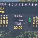 롯데 자이언츠 교육리그 라인업(vs 기아 타이거즈) 이미지